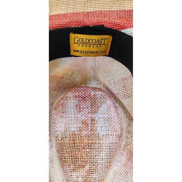 Patriotic Mens Hat Goldcoast Sunwear One Size Shapeable Old Glory - Picture 7 of 12